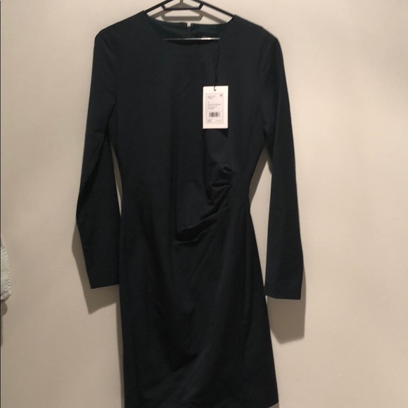NWT theory emerald side fold dress 00 $265 - Picture 4 of 6
